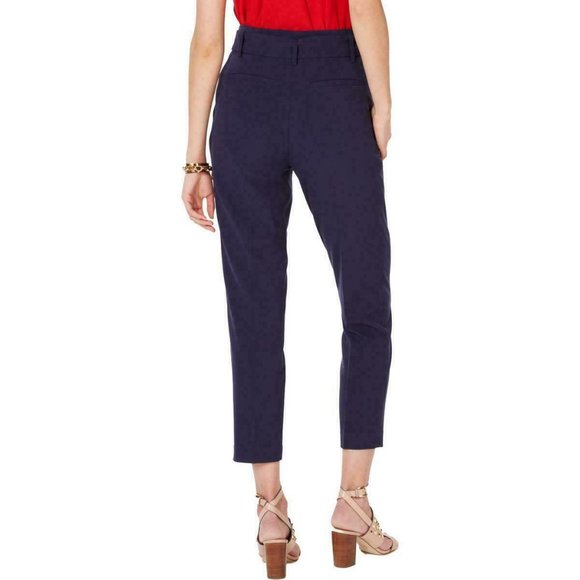 MICHAEL KORS NEW Women's Navy Paperbag Pants - Picture 2 of 2